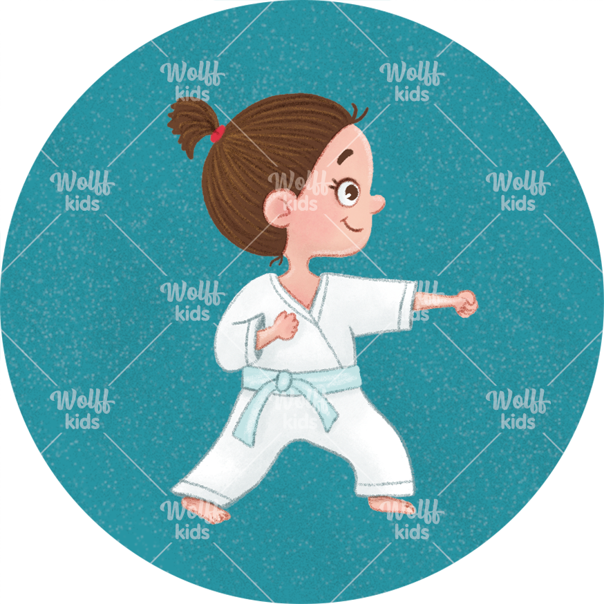 Einzelner Magnet: Judo Mädchen